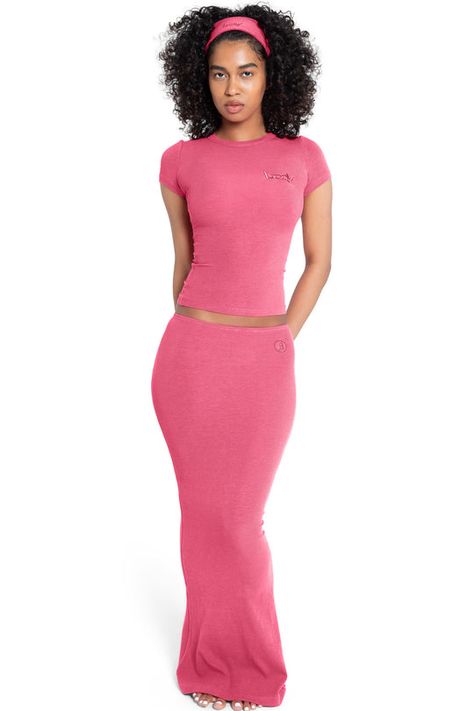 RIBBED MAXI ESSENTIALS Tracy Outfits, Body By Raven Tracy, Body By Raven, My Body Is A Temple, Raven Tracy, Dubai Outfits, Girly Fits, Pretty Pink Princess, Love Your Body