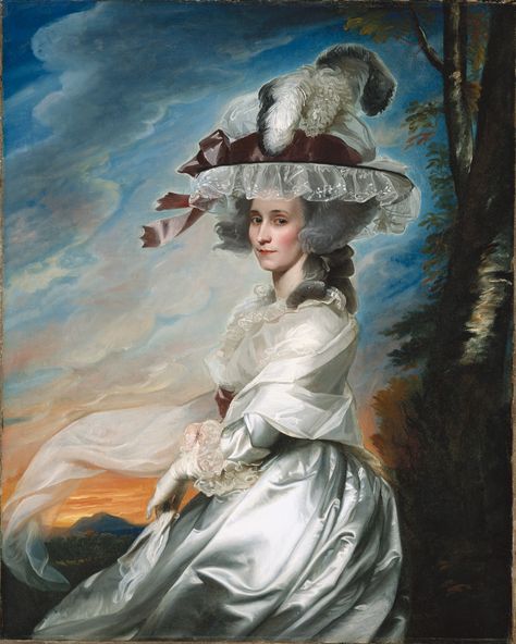 Abigael Bromfield Rogers (Mrs. Daniel Denison Rogers) (1753-1791), John Singleton Copley, American. John Singleton Copley, 18th Century Hats, John Singleton, Dramatic Background, 18th Century Portraits, Harvard Art Museum, Royal Aesthetic, American Painting, Art Google