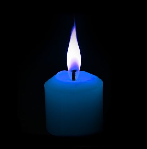 Blue candle on black background | Premium Photo #Freepik #photo #candle-light #burning-candle #candles #candle-flame Blue Candle Aesthetic, Photo Candle, Blue Candle, Candle Flame, Candle Aesthetic, Blue Candles, Black Candles, Candle Light, Burning Candle