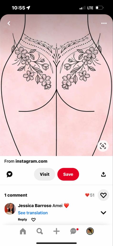 Lower Back And Buttock Tattoo, Feminine Lower Back Tattoos, Hip Tattoo Stencil, Womens Lower Back Tattoos, Tattoo Espalda, Wrap Around Tattoo, Tattoo Board, Tattoo Templates, Spine Tattoo