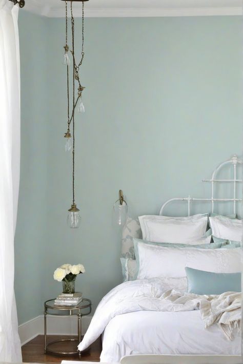 home interior design, interior bedroom design, kitchen designs, paint color match Sw Rainwashed Bedroom, Pale Teal Bedroom, Rainwashed Sherwin Williams Bedroom, Sw Rainwashed, Bedroom 2024, Sage Green Kitchen, Green Kitchen Cabinets, Best Bedroom, Relaxing Bedroom