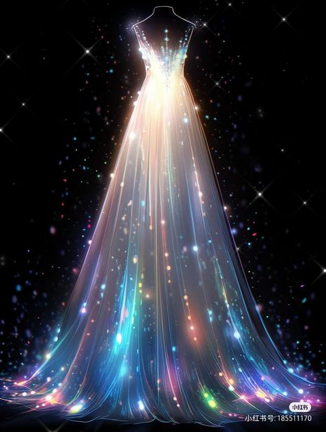 Northern Lights Inspired Dress, Aurora Borealis Dress, Northern Lights Dress, Moon Ball Gown, Galaxy Ball Gown, Galaxy Inspired Outfits, Estella Aesthetic, Galaxy Gown, Cosmic Dress