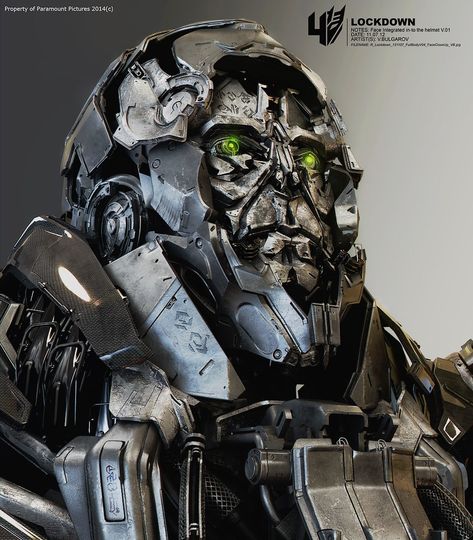 Transformers 4: Age Of Extinction Art by Vitaly Bulgarov Lockdown Transformers, Transformers 4, Age Of Extinction, Transformers Movie, Transformers Art, Robot Design, Robots Concept, Robot Concept Art, Optimus Prime