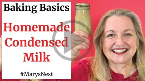 Canning Milk, Make Condensed Milk, Make Cottage Cheese, Baking Tricks, Homemade Sweetened Condensed Milk, Homemade Condensed Milk, Preserving Foods, Enamel Dutch Oven, Baking School