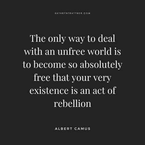 "The only way to deal with an unfree world is to become so absolutely free that your very existence is an act of rebellion." - Alber Camus

#mondayquote #quotes #quotestoliveby Ovid Quotes, Monday Quotes, Albert Camus, Love Poems, The Only Way, Friends Quotes, Quotes To Live By, Acting, Quotes