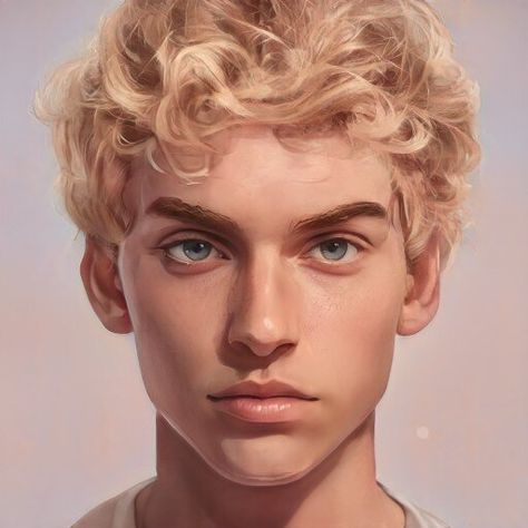 Artbender Boy, Edgar Artis, Blond Hair Brown Eyes, Blonde Hair Dark Eyes, Blone Hair, Blonde Brown Eyes, Faces Reference, Brown Eyes Aesthetic, Brown Eyes Blonde Hair