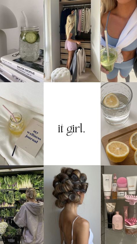 it girl || #itgirl #pinterest #goviral #viral #shuffleinspo #cleangirl #pinterestgirl || It Girl Vision Board, Girl Vision Board, Vision Board Aesthetic, Board Aesthetic, It Girl, Vision Board, Energy, Collage