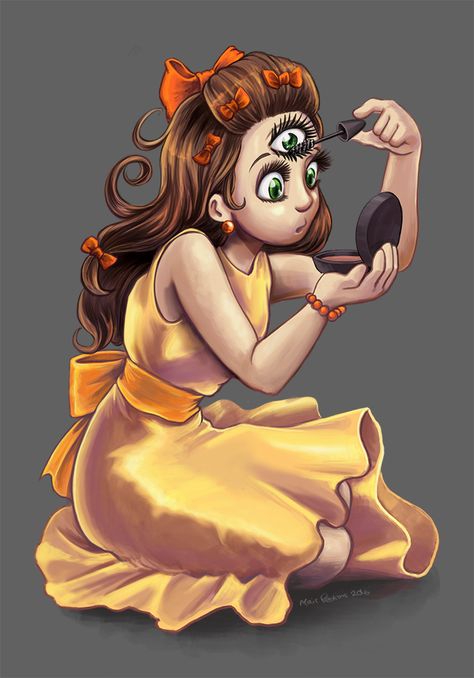 Triclops Character Design, Third Eye Character Design, Female Monster, Surealism Art, Three Eyes, D D Character Ideas, One Piece World, Monster Girls, Wacom Cintiq