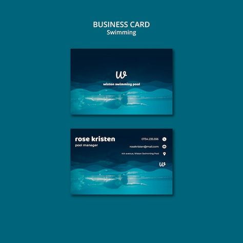 Free PSD swimming lessons business card ... | Free Psd #Freepik #freepsd #swim #sport #hobbies #sport-template Swimming Lessons, Design Infographic, Card Templates Free, Bathroom Pictures, Swim Lessons, Instagram Story Template, Story Template, Business Card Template, Graphics Design