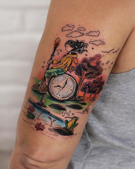 40 Incredible Artistic Tattoo Designs | Art and Design Mari Tattoo, Tattoo Side, Nice Tattoos, Baba Jaga, Illustration Tattoo, Meaningful Tattoos For Women, Small Meaningful Tattoos, Thigh Tattoos Women, Temporary Tattoo Designs