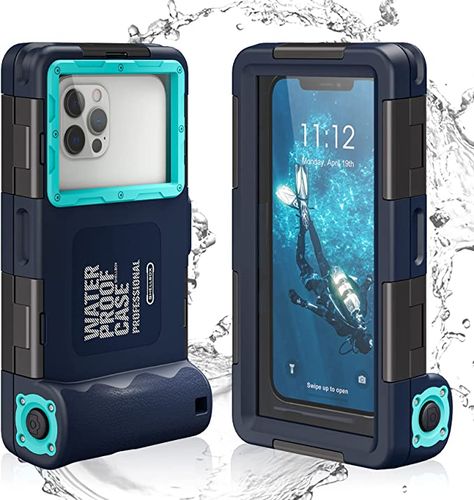 Amazon.com: Oreclriy Waterproof Phone Case, Under Water Proof Phone Case for Snorkeling Floating Diving, Underwater Case for iPhone 11/12/13/14 Pro Max XR/XS Samsung Galaxy S22/S21 Ultra/Plus Oneplus Blue : Cell Phones & Accessories Diving Underwater, Iphone 6 Covers, How To Make Water, Water Gift, Underwater Pictures, Blue Phone Case, Waterproof Phone Case, New Technology Gadgets, Waterproof Camera