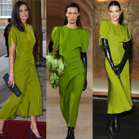 Victoria Beckham Green 2025, Gown Suit, Im So Fancy, Metal Furniture Design, Dinner Outfit, Victoria Dress, Dinner Outfits, Casual Street Style, Bella Hadid