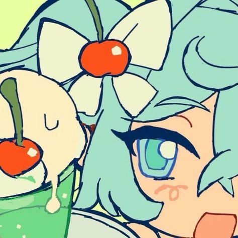 Mikuo Pfp, Hatsune Miku Fanart Cute, Cooking Mama Fanart, Hair Inspo Art, Hair Inspo Drawing, Miku Hatsune Fanart, Soda Drawing, Miku Sketch, Reference For Art