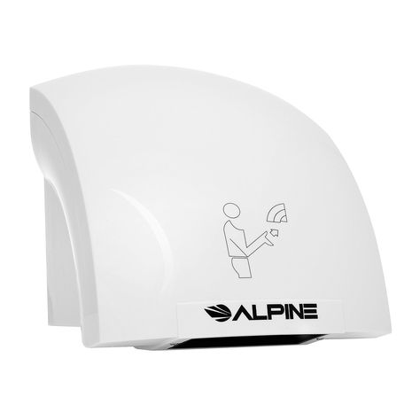 Alpine Hazel Automatic Hand Dryer | ABS Polycarbonate Hands Drying Device | Ultra-Quiet High Speed Hot Air Hand Blower | No T Hand Dryer, Hand Dryers, Best Commercials, Noise Levels, Dry Hands, Hot Air, High Speed, Bathroom Accessories, Cool Things To Buy