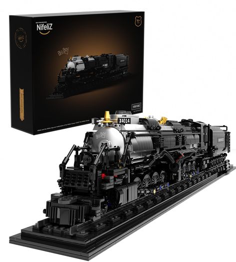 PRICES MAY VARY. Experience the joy of building with this Nifeliz articulated steam locomotive model toy. Assemble this model kit following the detailed instructions and immerse yourself in the fascinating world of steam trains. Once assembled, this Big Boy locomotive model is a stunning addition to any collection. The ideal size and authentic design make this steam train replica a standout piece, impressing both enthusiasts and casual observers. What sets this steam train model apart is its rea