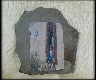 Photographs on Stone Slate Tile Crafts, Slate Shingles, Slate Roof Tiles, Slate Rock, Slate Art, Foto Transfer, Tile Crafts, Garden Plans, Photo Transfer