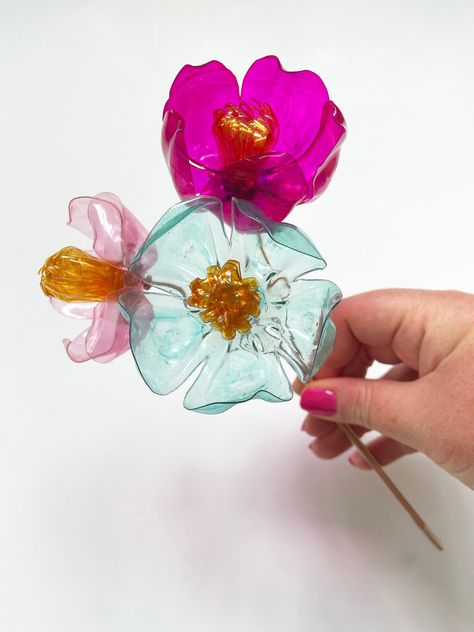 Edible Paper Flowers, Mini Flower Bouquet, Plastic Bottle Flowers, Edible Paper, Mini Flowers, Plastic Bottle Crafts, Eco Gifts, Flowers Handmade, Recycled Items