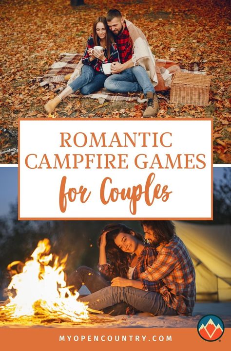 Make your campfire night special with these fun games for couples! Whether it’s a cozy evening under the stars or a bachelorette outing, these campfire games add a playful element to your night. Enjoy some laughter and create lasting memories with these romantic outdoor games. | Learn more about Camping Games For Family Fun Games For Couples, Fun Camp Games, Camping Party Games, Camping Games For Adults, Campfire Night, Outdoor Camping Games, Campfire Games, Couples Camping, Camp Games