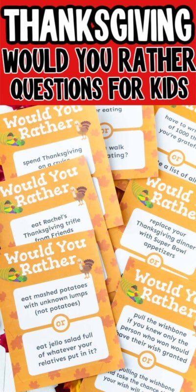 Thanksgiving Questions, Thanksgiving Games For Adults, Fun Thanksgiving Games, Morning Announcements, Thanksgiving Favors, Rather Questions, Fun Dinner, Thanksgiving Activities For Kids, Would You Rather Questions