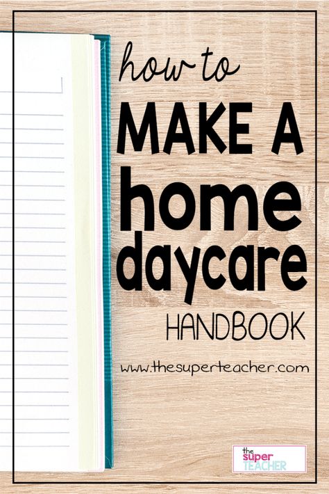 Daycare Handbook, Daycare Business Plan, Daycare Organization, Home Childcare, Parent Handbook, Home Day Care, Starting A Daycare, Daycare Forms, Childcare Business