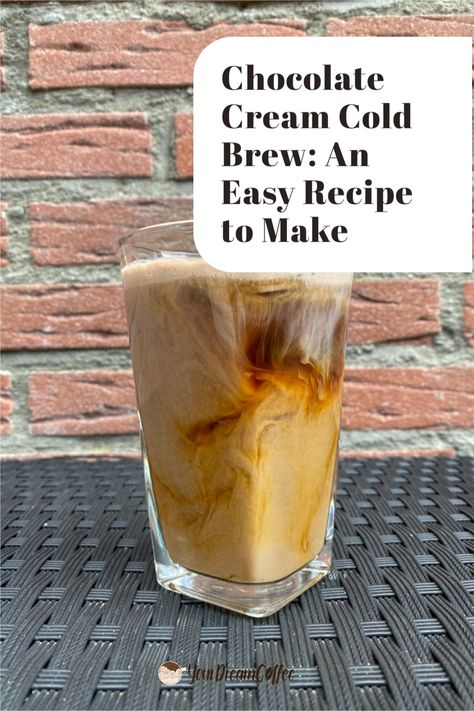 This chocolate cream cold brew is the perfect way to start your day. It's easy to make and delicious! Plus, it's a great way to use up any leftover coffee you might have. Give it a try today! Chocolate Cream Cold Brew, Flavored Coffee Recipes, Leftover Coffee, Cold Brew Coffee Recipe, Cream Cold Brew, Cold Brew Recipe, Cold Brew At Home, Cold Brew Iced Coffee, Coffee Treats