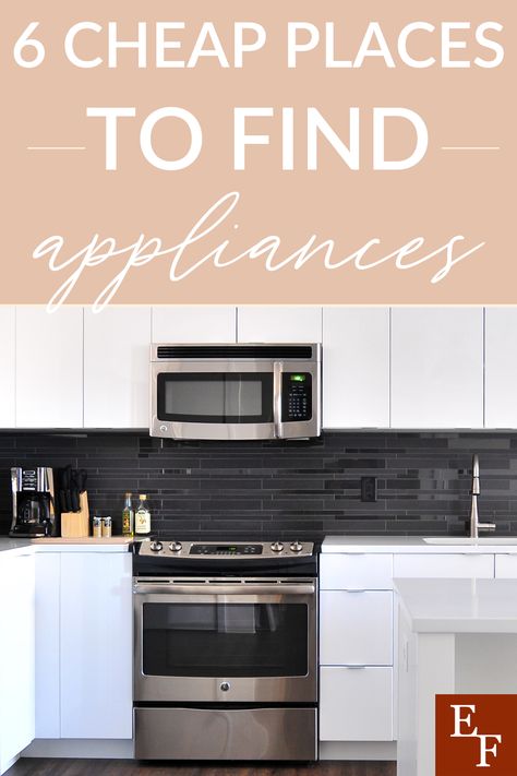 Cheap Appliances, Must Have Kitchen Appliances, Frugal Kitchen, Cheap Houses For Sale, Austin House, Top Appliances, Small Dishwasher, House Flip, Professional Appliances