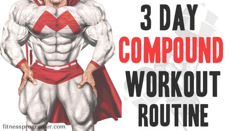 The 3 Day Compound Workout Routine is a comprehensive strength-building program that focuses on compound movements to enhance both muscle size and overall strength. 3 Day Compound Split, Compound Workouts Men, 3 Day Compound Workout, Compound Gym Exercises, Compound Exercise Routine, Compound Shoulder Exercises, Compound Bodyweight Exercises, Compound Workout Men, Compound Workout Routine