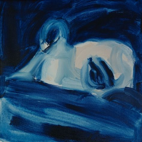 oil on canvas, 30x30 cm Dark Blue Aesthetic Painting, Dark Blue Painting Aesthetic, Blue Pencil Drawing, Blue Words Aesthetic, Dark Blue Profile Picture, Blue Oil Painting Aesthetic, Dark Blue Things, Random Blue Aesthetic, Blue Drawings Aesthetic