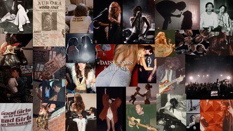 Daisy Jones And The Six Laptop Wallpaper, Aesthetic Book Reading, The Six, Visionboard Aesthetic, Aerosmith Concert, Daisy Jones And The Six, Moodboard Aesthetic, Daisy Jones, 70s Music