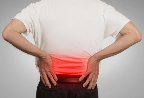 old man holding his painful lower back colored in red Back Spasm Relief, Lower Back Spasms, Back Spasm, Causes Of Back Pain, Bolesti Chrbta, Chronic Lower Back Pain, Low Back Stretches, Yoga For Back Pain, Lower Back Pain Relief