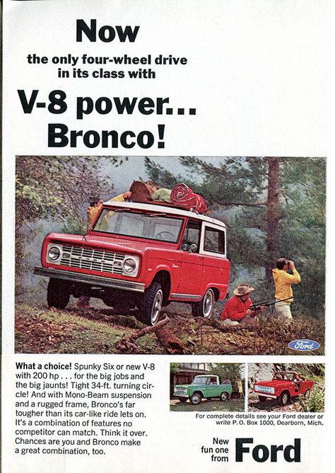 1966 Ford Bronco Advertisement Readers Digest May 1966 1966 Ford Bronco, Old Ford Bronco, Old Bronco, Ford Bronco 2, Bronco 2, Classic Bronco, Early Bronco, Classic Ford Broncos, Henry Ford Museum