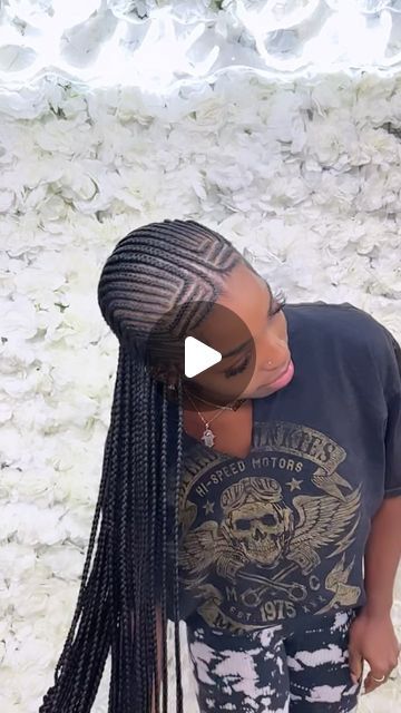 9,060 likes, 37 comments - enyahalexandra on July 23, 2022: "We tried doing so many slow-mo’s .. this was my fav one 😂💜 book this look under cornrow f..." Cornrow Freestyle, Stitch Braids With Curls, Braids Stitch, Feed In Braids Hairstyles, Feed In Braids, Stitch Braids, Braided Hairstyle, Feed In Braid, Braids With Curls