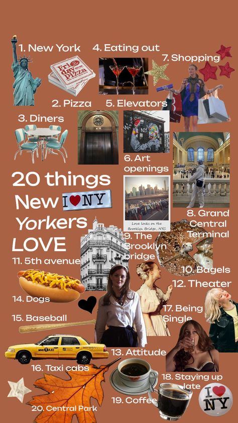 New York | 20 things New Yorkers love to do #newyorker #gossipgirl Love Lock, Nyc Aesthetic, Taxi Cab, Staying Up Late, Travel Checklist, Birthday List, I ❤ Ny, Shopping Day, Brooklyn Bridge