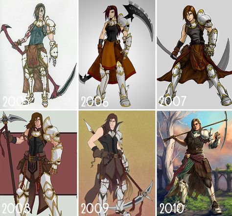 5 Years Of Progress Art Progress Before And After, Character Aging Progression, Redrawing Old Art, Drawing Progress Over Years, Progression Art, Drawing Progress, Art Progress, Creature Inspiration, Drawing Now