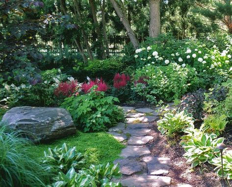 Shade Landscaping, Shade Garden Design, Shade Garden Plants, Desain Lanskap, Garden Vines, Garden Wallpaper, Shade Perennials, Garden Shrubs, The Secret Garden