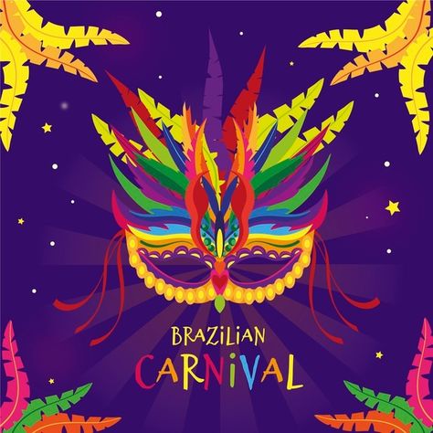 Carnival Background, Carnival Design, Brazilian Carnival, Print Design Template, Jazz Concert, Brazil Carnival, Carnival Posters, Celebration Background, Carnival Festival