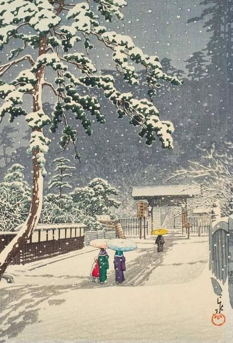 Japanese art lovers | Hasui Kawase | Facebook Kawase Hasui, Japanese Woodcut, Japanese Art Prints, Japanese Artwork, Kyushu, Japanese Graphic Design, Art Japonais, Japanese Woodblock Printing, Japanese Painting