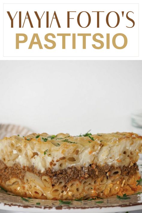 Pastitsio Recipe, Greek Lasagna, Cottage Cheese Pasta, Greek Recipes Authentic, Meat Sauce Recipes, Regional Food, Greek Cooking, Famous Recipe, Family Get Together