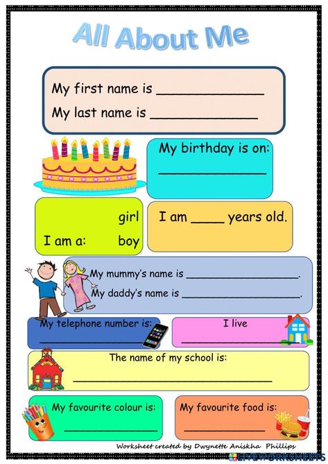 All About Me Worksheet Preschool, All About Me Template, Evs Worksheet, Funny Activities, About Me Worksheet, Me Worksheet, Describing People, Worksheet Preschool, All About Me Worksheet