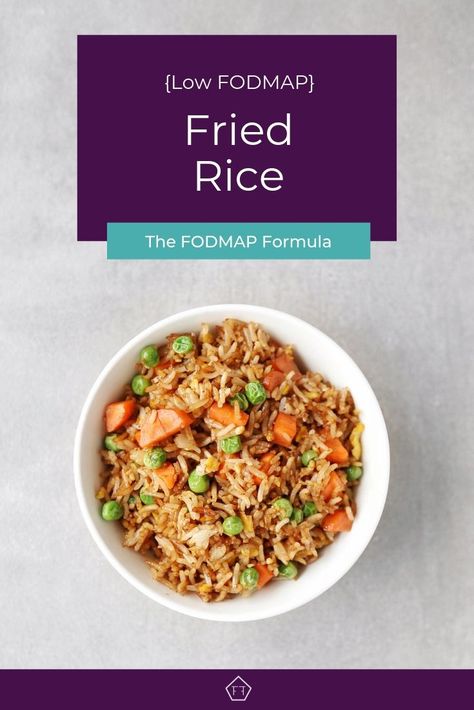 Looking for some comfort food? Try this easy low FODMAP fried rice! FODMAP Recipes | FODMAP Diet | FODMAP Diet Recipes | FODMAP Diet Lunch |FODMAP  Lunch Recipes | Low FODMAP for Work | FODMAP Diet Side Dish | FODMAP Side Dish | Side dishes  | Party | Holiday #lowfodmap #glutenfree #friedrice #lunch www.fodmapformula.com Low Fodmap Recipes Lunch, Side Dishes Party, Recipes Low Fodmap, Easy Low Fodmap, Fod Map, Fodmap Lunch, Fodmap Recipes Dinner, Low Fodmap Recipes Dinner, Fodmap Food