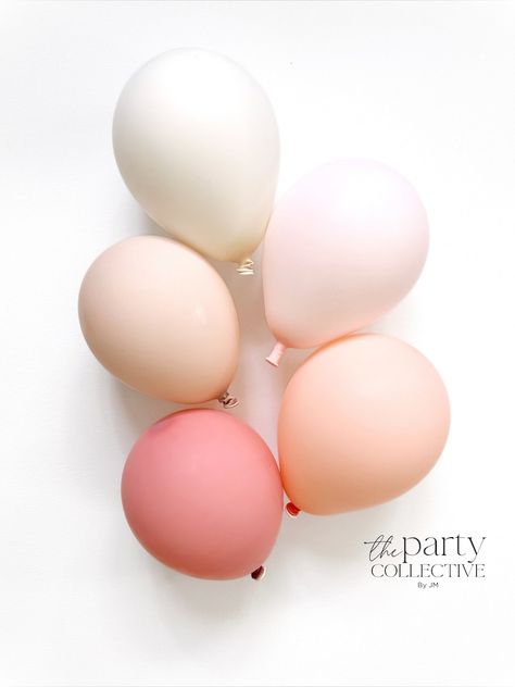 Balloon Arch Neutral, Pink Birthday Party Decor, Blush Pink Balloons, Pink Balloon Arch, Pink Balloon Garland, Bridal Shower Pink, Baby Shower Boho, Bridal Shower Balloons, Pink Birthday Party