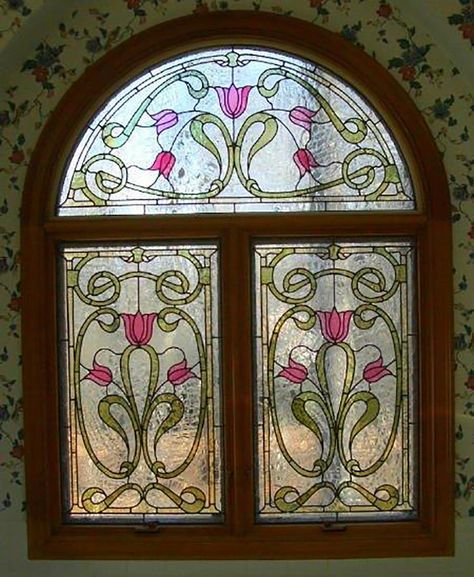 Victorian stained glass panels