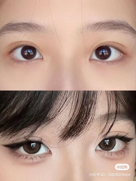 Doe Eye Makeup, Cute Eye Makeup, Doll Eye Makeup, Korean Eye Makeup, Beauty Makeup Tutorial, Makeup Tip, Doe Eyes, Ethereal Makeup, Smink Inspiration