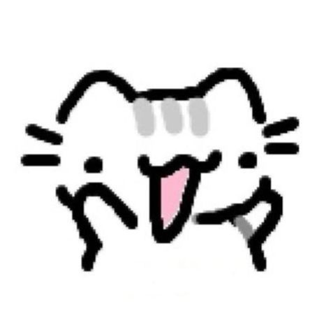 Doodle Pfp, Kitty Doodles, Silly Cat Drawing, Random Trivia, Doodles Bonitos, Cat Emoji, Funny Chat, Cute Easy Doodles, He He