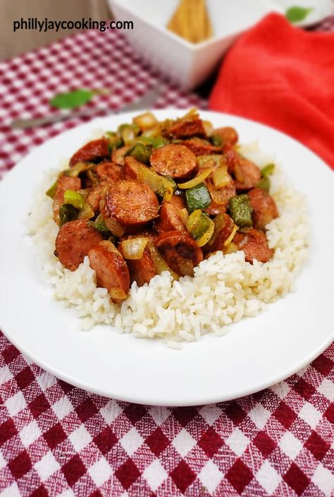 Kabasa Rice Recipes, Kielbasa Recipes Rice, Turkey Kielbasa Recipes, Jay Cooking, Kielbasa Sausage Recipes, Polish Sausage Recipes, Kielbasa Recipe, Beef Sausage Recipes, Turkey Sausage Recipes