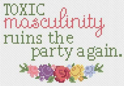 Goth Quotes, Cross Stitch Necklace, Laundry Wall, Toxic Masculinity, Embroidery Tips, Feminist Icons, Diy Cross Stitch, Stitch Embroidery, Embroidery Tutorials