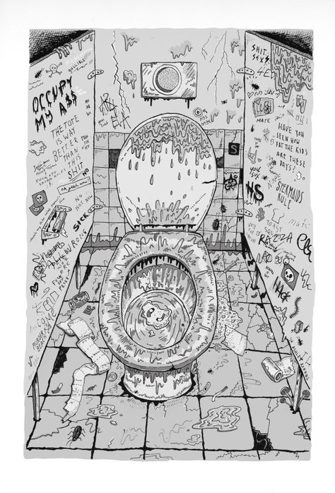 Toilet Drawing Sketch, Bathtub Illustration, Toilet Illustration, Bathroom Sketch, Toilet Drawing, Tropical Prints, Trainspotting, Sketchbook Art Journal, Black Flag