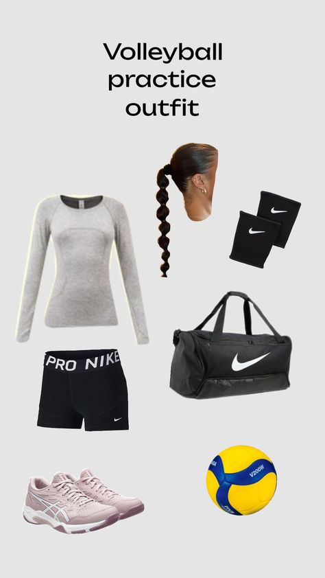 #volleyball #nike #sports #fyp #fypshuffle #mikasa #bubblebraids #volleyballfit #volleyballoutfit #volleyballpractice #volleyballaesthetic Volleyball Fits Practice, Preppy Volleyball, Volleyball Practice Outfits, Volleyball Fits, Vaca Outfits, Volleyball Aesthetic, Lululemon Preppy, Vollyball Outfits, Volleyball Clothes