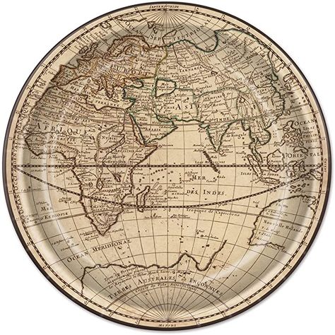 AmazonSmile: Beistle Around The World Plates | Travel, International & World Theme Party Supplies (24 Count) : Toys & Games Fun Plates, Paper Table Runner, Travel Party Theme, Map Paper, Antique World Map, Plastic Dinnerware, Adventure Baby, Old World Maps, World Globe