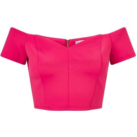 Miss Selfridge Fuchsia Scuba Bardot Crop Top ($49) ❤ liked on Polyvore featuring tops, fuchsia, sweetheart crop top, fuchsia pink tops, fuschia top, fitted tops and sweetheart top Fuschia Top, Sweetheart Crop Top, Sweetheart Neckline Top, Bardot Crop Top, Fitted Tops, Rainbow Outfit, Workout Crop Top, Gorgeous Clothes, Pink Crop Top